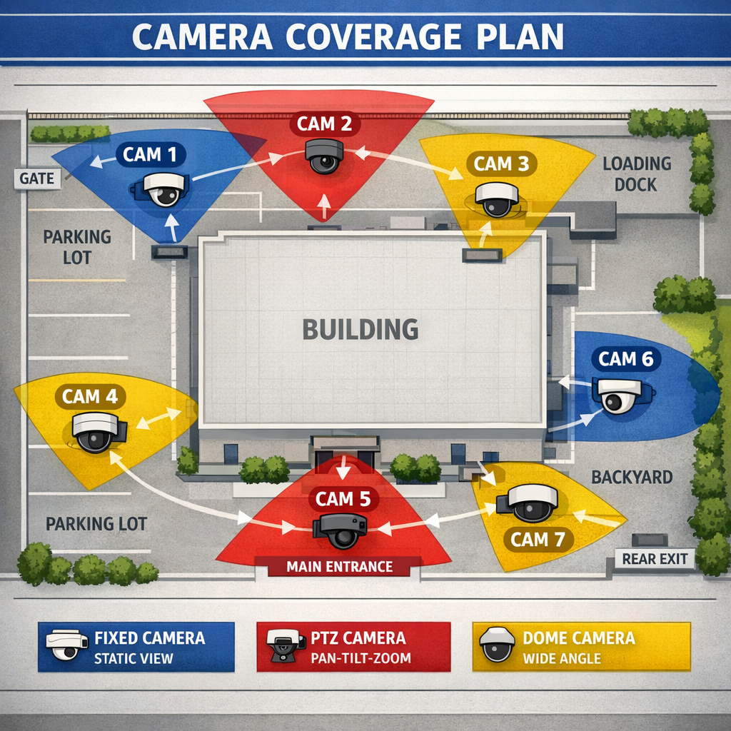 Video Surveillance Camera Placement Strategies for Homes and Small Businesses
