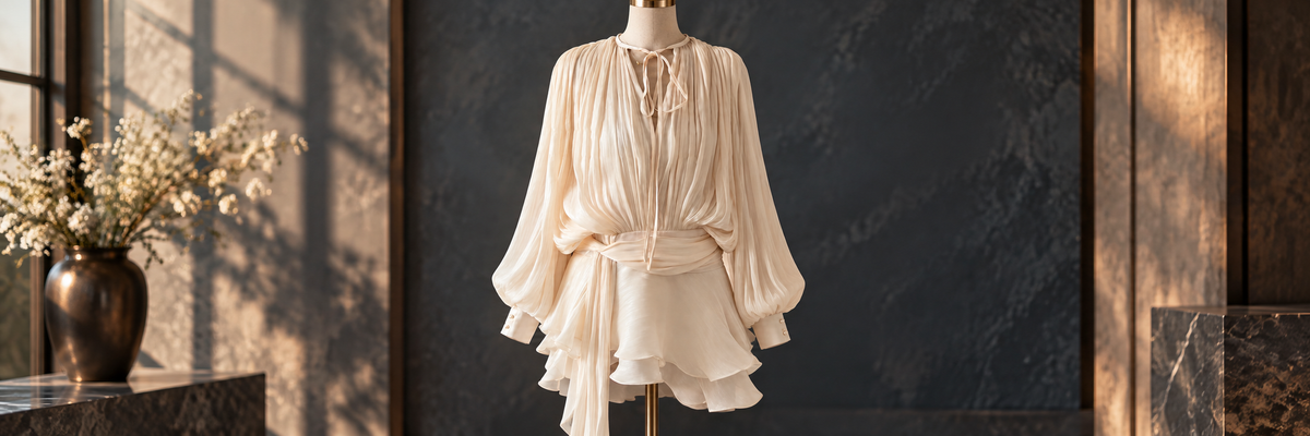 Dresses collection product in a practical setting
