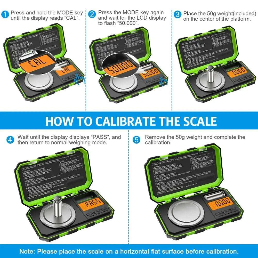 0.001g Precision Mini Digital Scale 50g Jewelry & Kitchen Scale-A1