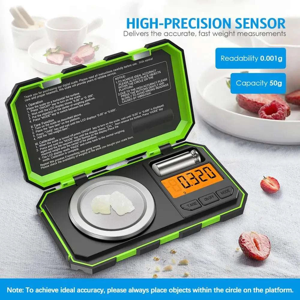 0.001g Precision Mini Digital Scale 50g Jewelry & Kitchen Scale-A1