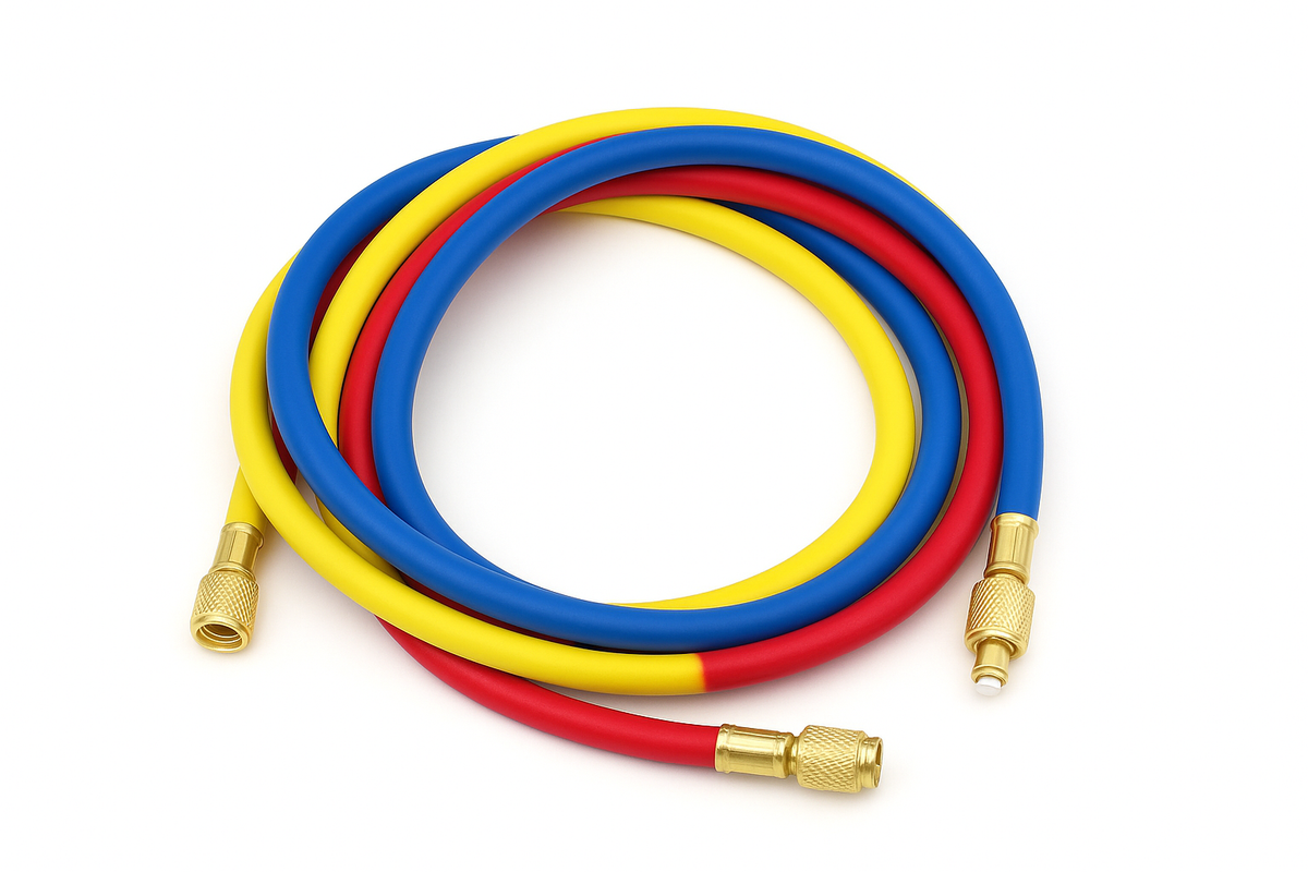 0.9M-1.8M AC Charging Hose Tube Kit Hose Low Loss Fittings for R134A R12 R22 Refrigerant Air Conditioning Manifold Gauge