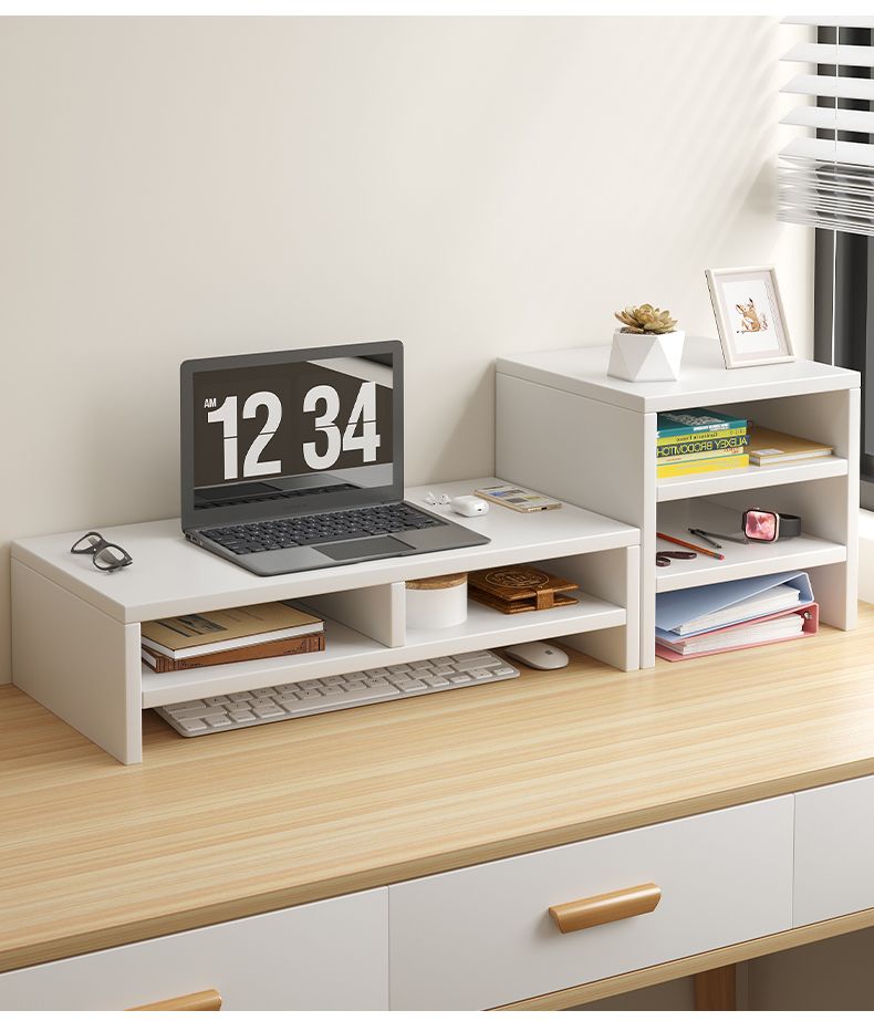 Monitor Riser Stand with Storage – Desk Organizer for Laptop and Screen