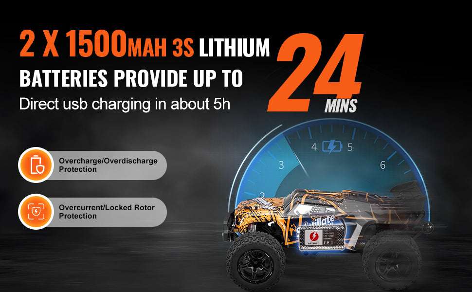 1:10 RC Off-Road Truck 50 km/h 4WD High-Speed All Terrain Car-1PC / CZECH REPUBLIC