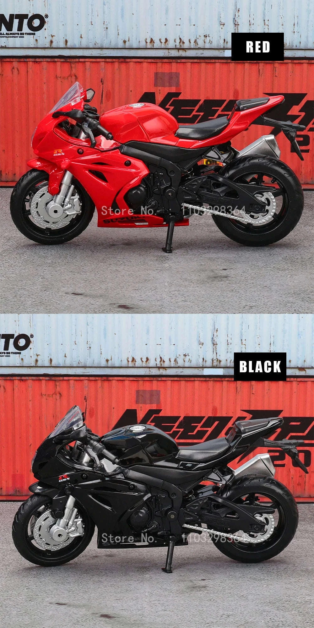 1:18 Kawasaki Ninja H2R Die‑Cast Motorcycle Model-1-18 GSX-R1000