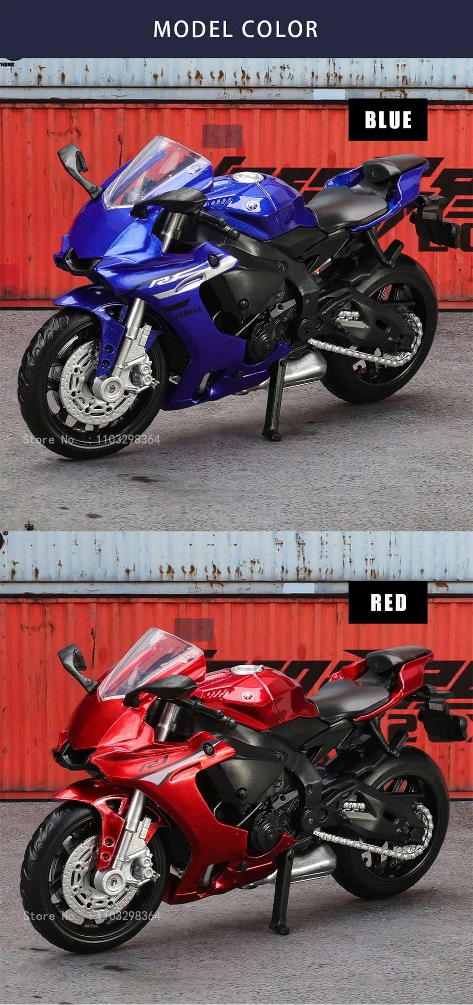 1:18 Kawasaki Ninja H2R Die‑Cast Motorcycle Model-1-18 GSX-R1000
