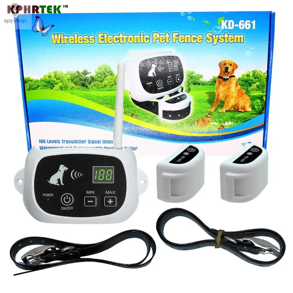 1/2/3 Wireless Electric Dog Pet Fence Shock Collar System Waterproof Transmitter 100g2280 Spy-shop.com