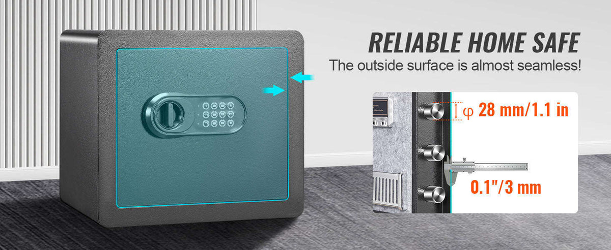 1.2 Cubic Feet Electronic Safe Box with Digital Access and Override Keys-1.2 Cubbic Fit / Poland