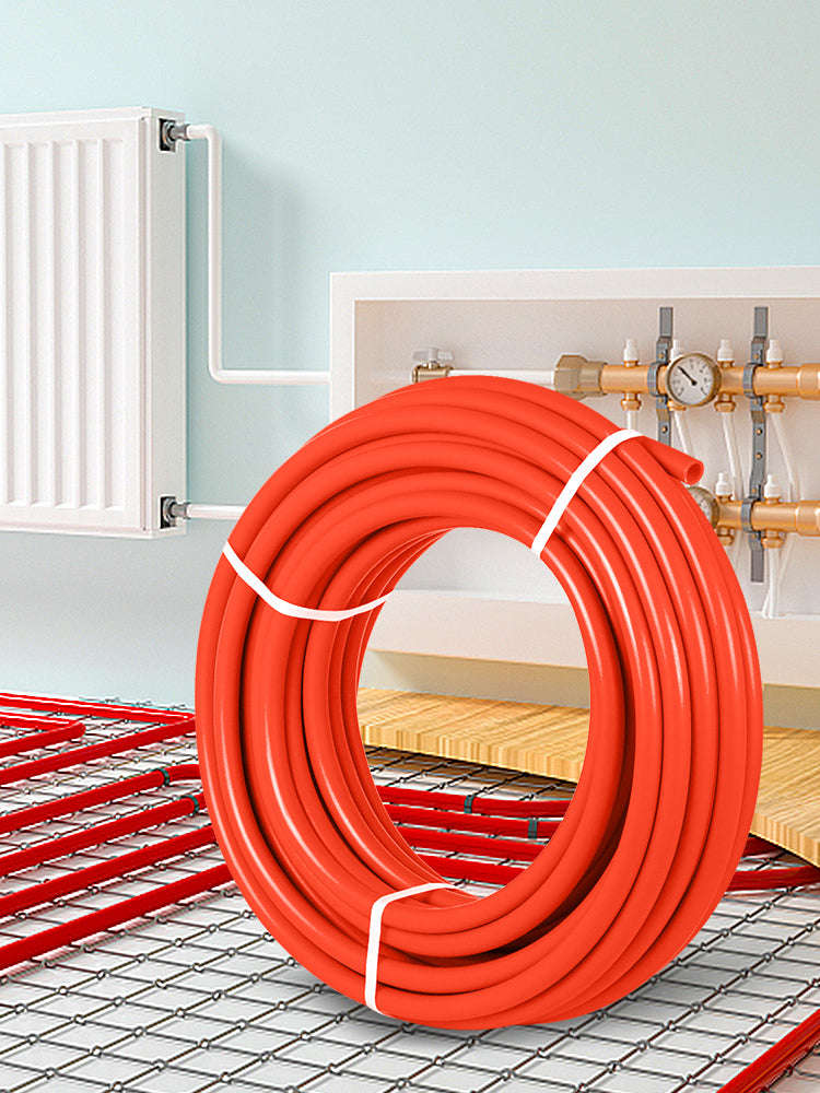 1/2 Inch x 1000 ft Oxygen Barrier PEX Tube for Radiant Floor Heating and Hot/Cold Water-red / United States