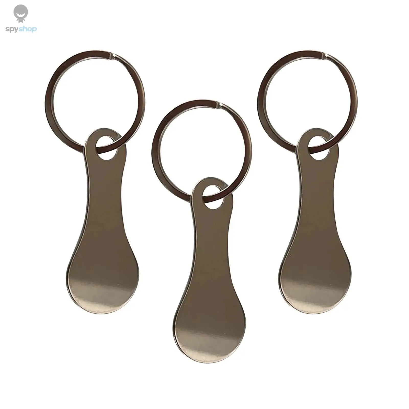 1/2pcs Metal Shopping Cart Tokens Trolley Token Key Ring Decorative Keychain Multipurpose Shopping Portable For Home Outdoor Spy-shop.com