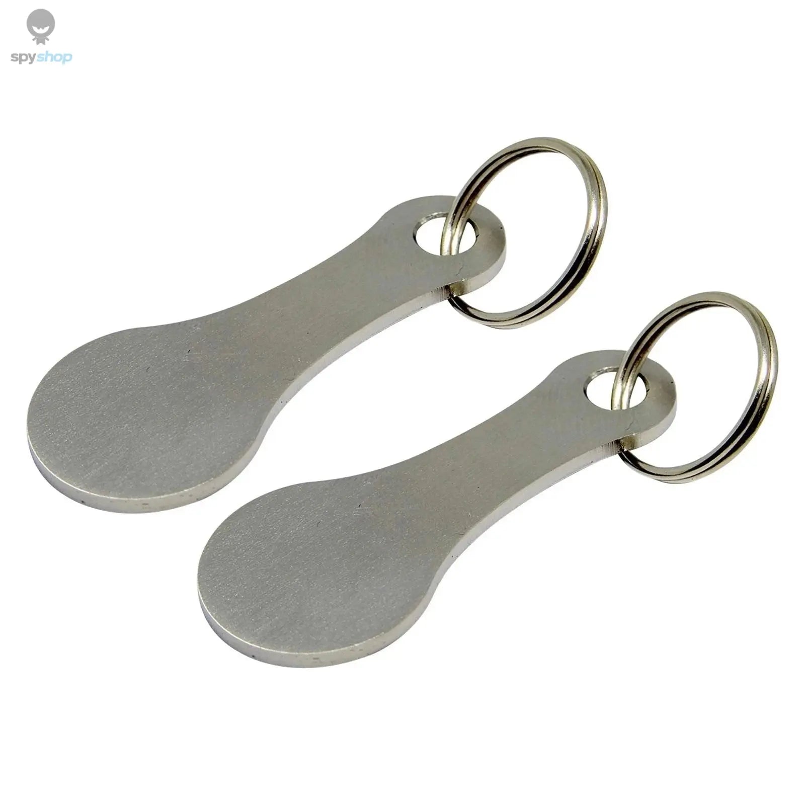1/2pcs Metal Shopping Cart Tokens Trolley Token Key Ring Decorative Keychain Multipurpose Shopping Portable For Home Outdoor Spy-shop.com