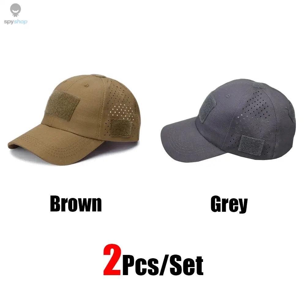 1/2pcs New Men Camouflage Baseball Cap Breathable Sunscreen Hat Outdoor Sports Hunting Hiking Camping Beach Fishing Sun Hat Spy-shop.com