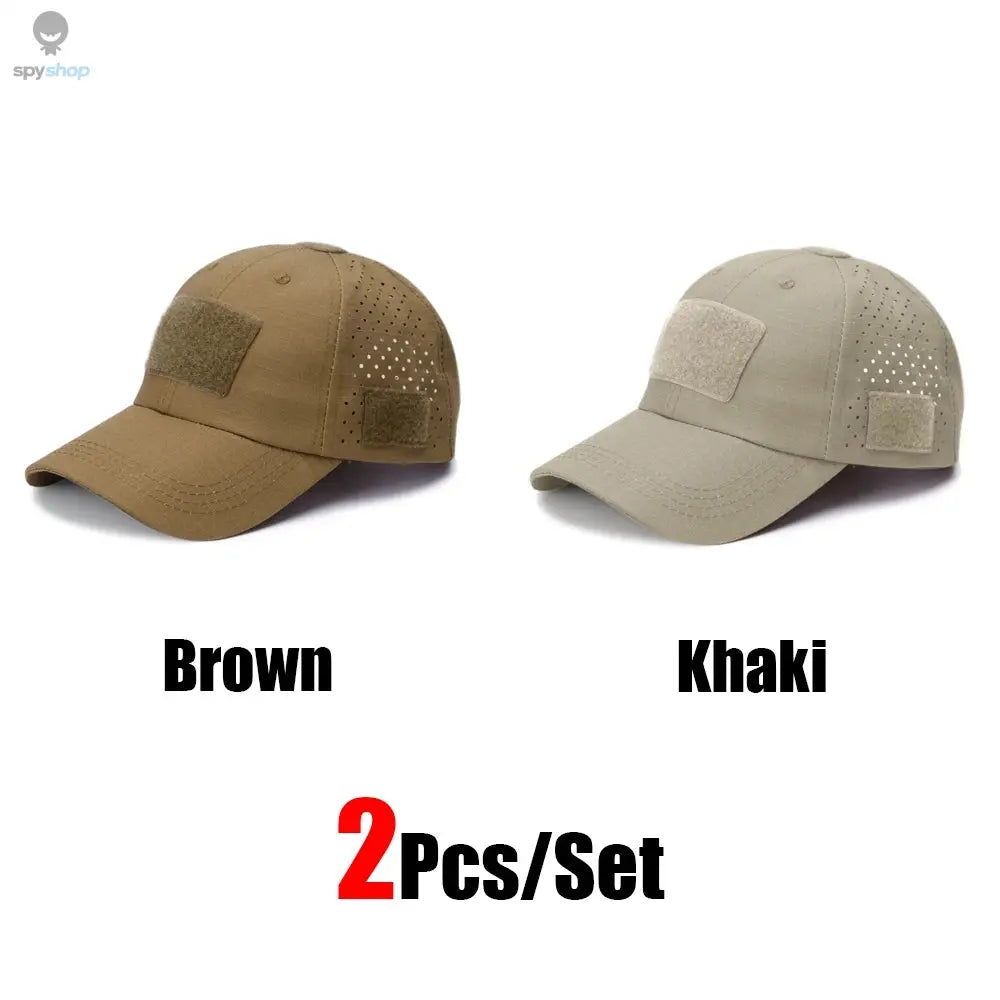 1/2pcs New Men Camouflage Baseball Cap Breathable Sunscreen Hat Outdoor Sports Hunting Hiking Camping Beach Fishing Sun Hat Spy-shop.com