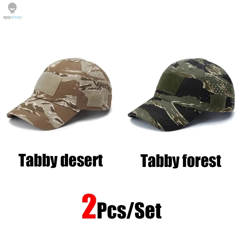 1/2pcs New Men Camouflage Baseball Cap Breathable Sunscreen Hat Outdoor Sports Hunting Hiking Camping Beach Fishing Sun Hat Spy-shop.com