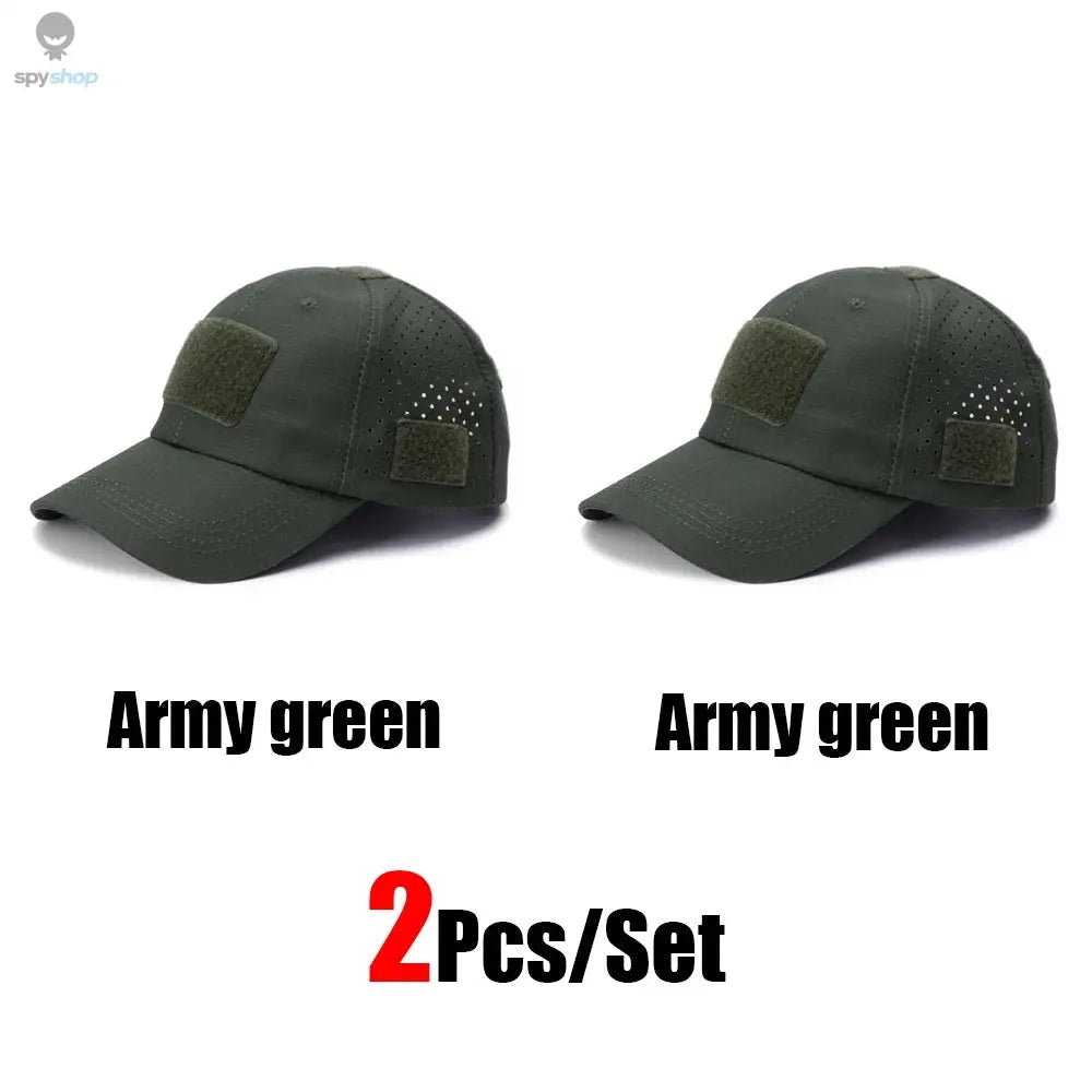 1/2pcs New Men Camouflage Baseball Cap Breathable Sunscreen Hat Outdoor Sports Hunting Hiking Camping Beach Fishing Sun Hat Spy-shop.com