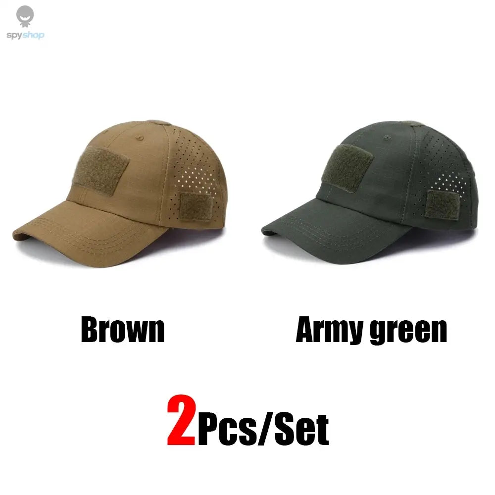 1/2pcs New Men Camouflage Baseball Cap Breathable Sunscreen Hat Outdoor Sports Hunting Hiking Camping Beach Fishing Sun Hat Spy-shop.com