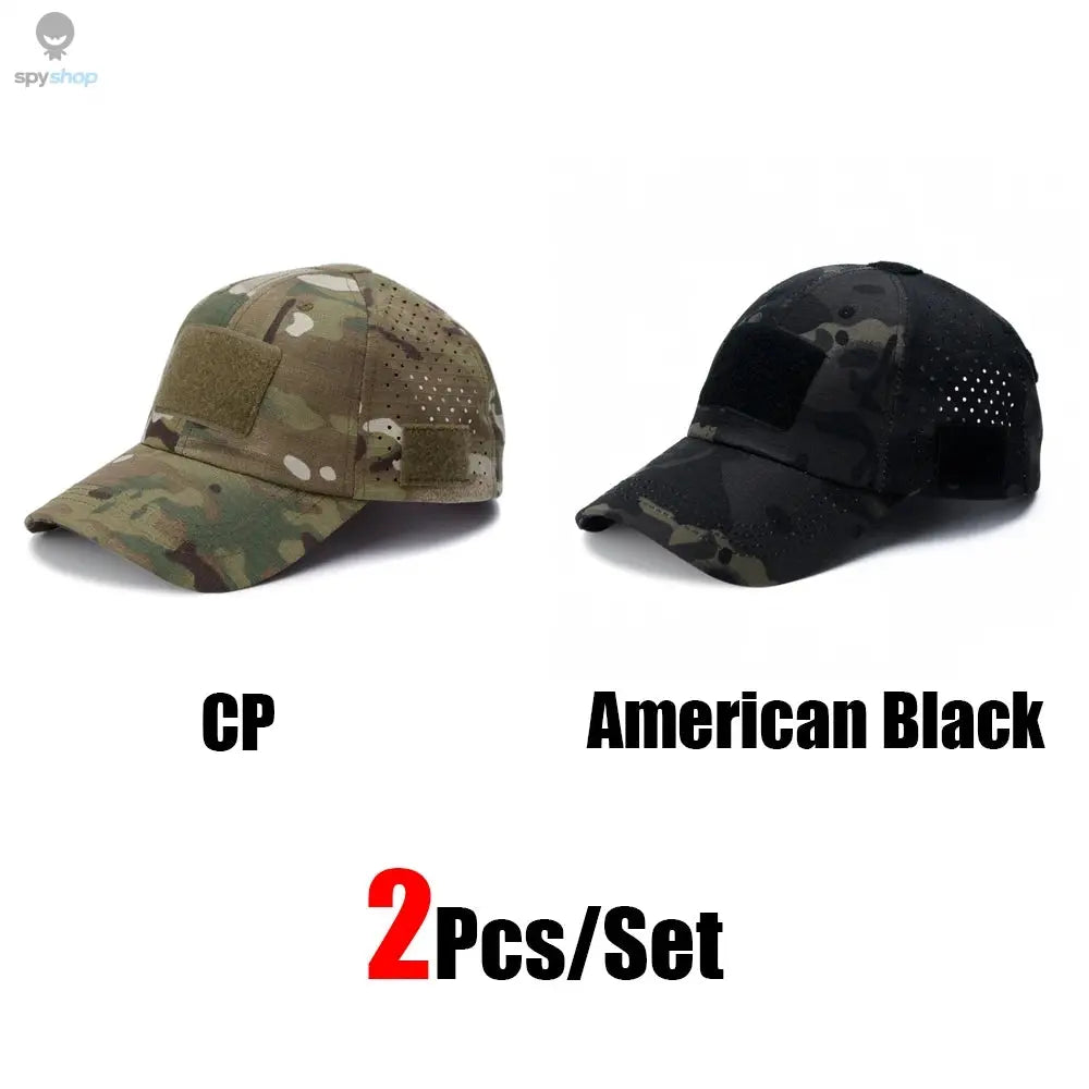 1/2pcs New Men Camouflage Baseball Cap Breathable Sunscreen Hat Outdoor Sports Hunting Hiking Camping Beach Fishing Sun Hat Spy-shop.com