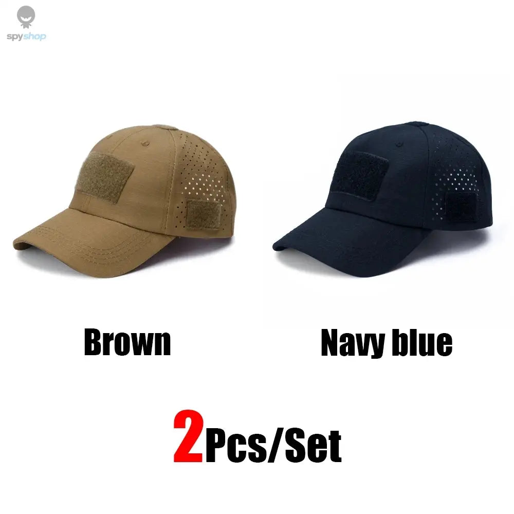 1/2pcs New Men Camouflage Baseball Cap Breathable Sunscreen Hat Outdoor Sports Hunting Hiking Camping Beach Fishing Sun Hat Spy-shop.com