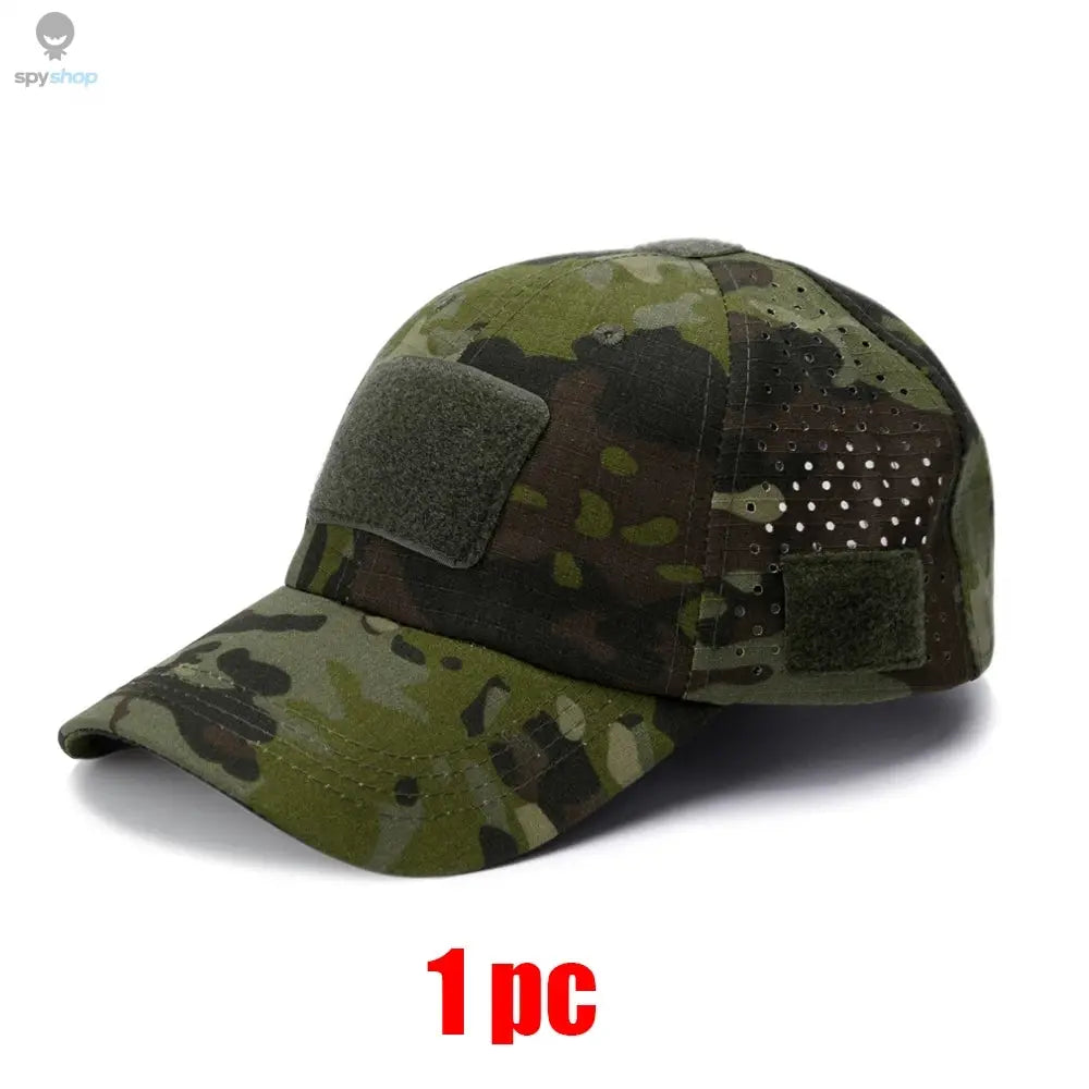 1/2pcs New Men Camouflage Baseball Cap Breathable Sunscreen Hat Outdoor Sports Hunting Hiking Camping Beach Fishing Sun Hat Spy-shop.com