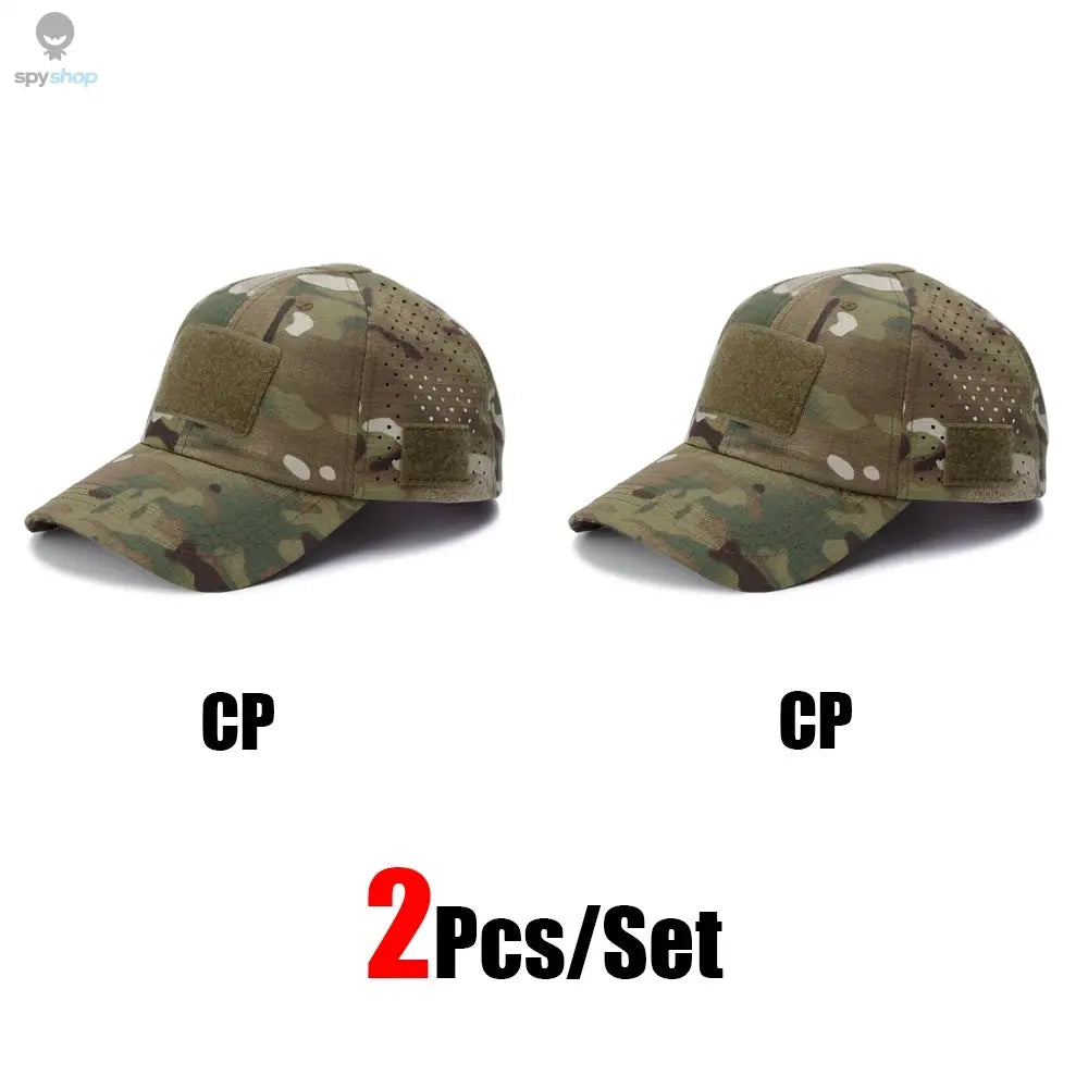 1/2pcs New Men Camouflage Baseball Cap Breathable Sunscreen Hat Outdoor Sports Hunting Hiking Camping Beach Fishing Sun Hat Spy-shop.com