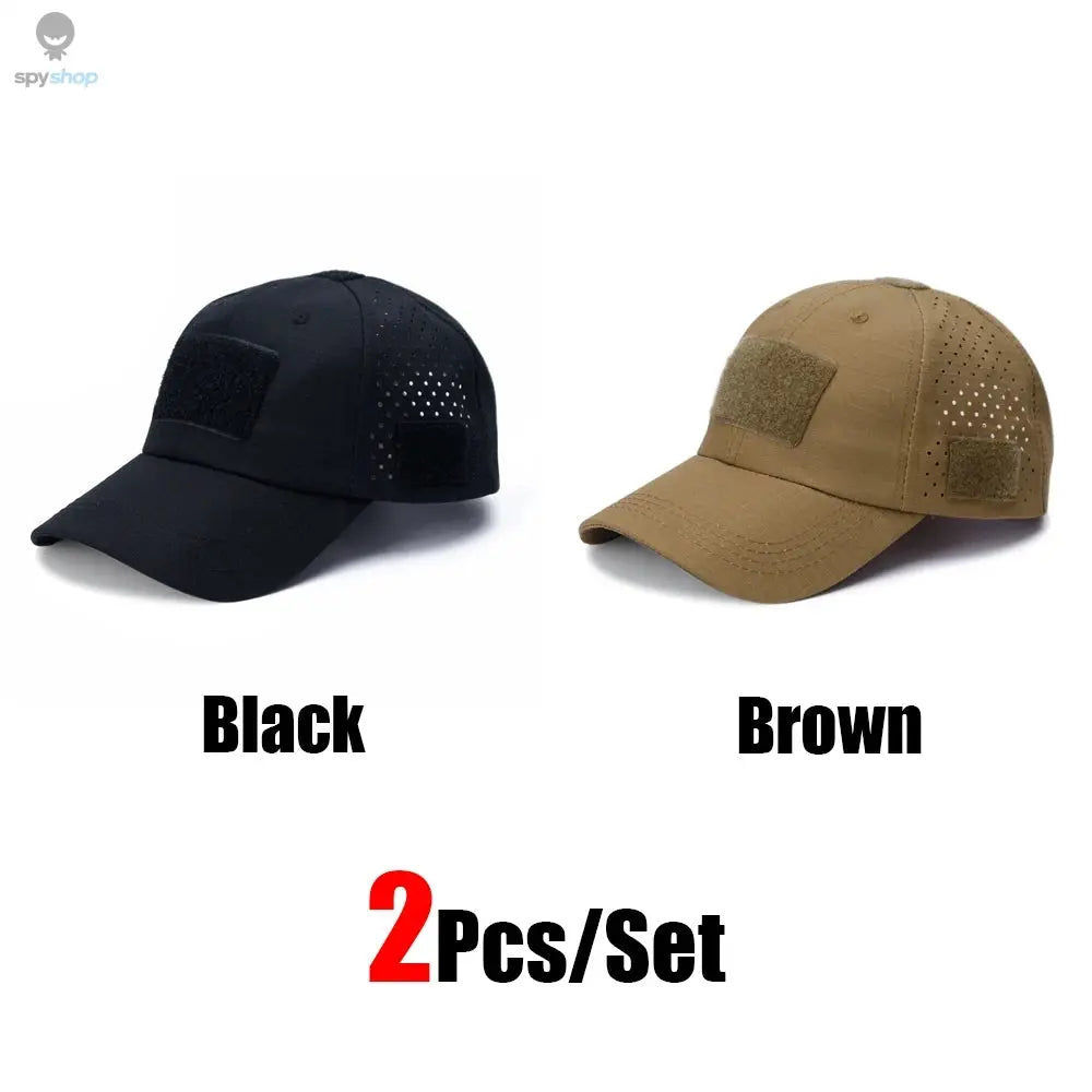 1/2pcs New Men Camouflage Baseball Cap Breathable Sunscreen Hat Outdoor Sports Hunting Hiking Camping Beach Fishing Sun Hat Spy-shop.com