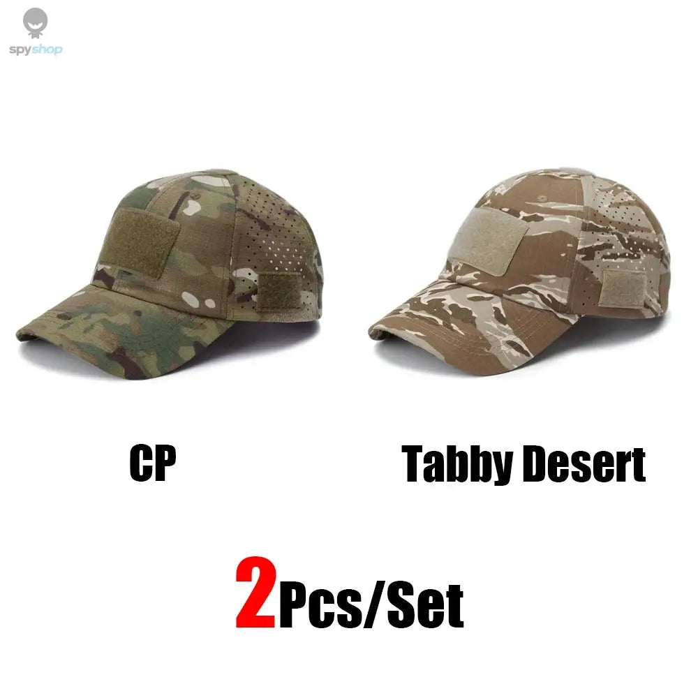 1/2pcs New Men Camouflage Baseball Cap Breathable Sunscreen Hat Outdoor Sports Hunting Hiking Camping Beach Fishing Sun Hat Spy-shop.com