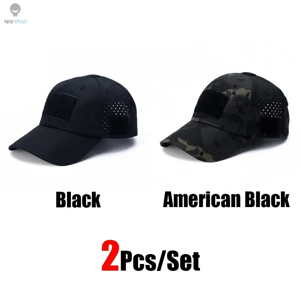 1/2pcs New Men Camouflage Baseball Cap Breathable Sunscreen Hat Outdoor Sports Hunting Hiking Camping Beach Fishing Sun Hat Spy-shop.com