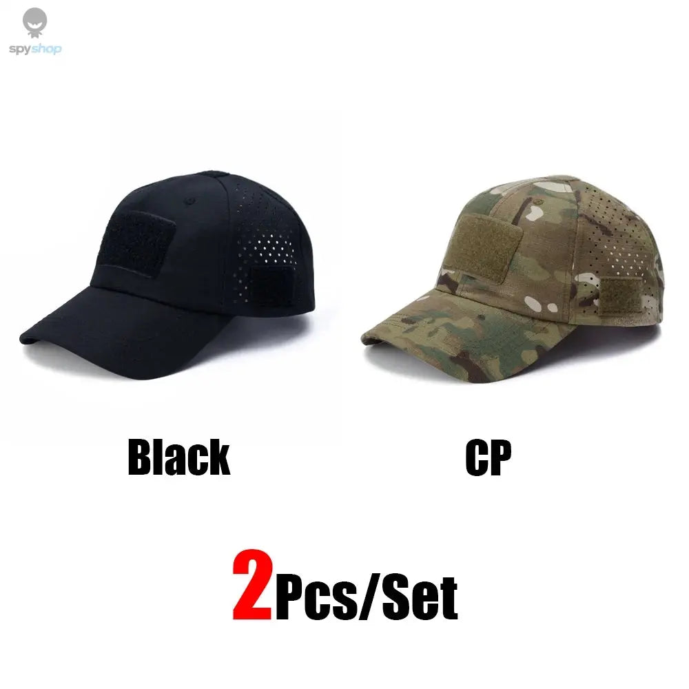 1/2pcs New Men Camouflage Baseball Cap Breathable Sunscreen Hat Outdoor Sports Hunting Hiking Camping Beach Fishing Sun Hat Spy-shop.com