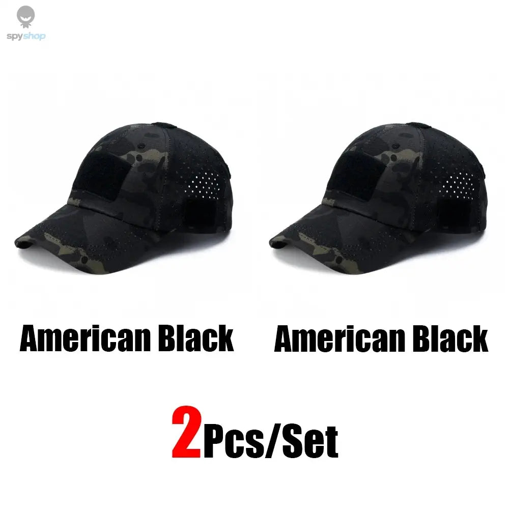 1/2pcs New Men Camouflage Baseball Cap Breathable Sunscreen Hat Outdoor Sports Hunting Hiking Camping Beach Fishing Sun Hat Spy-shop.com
