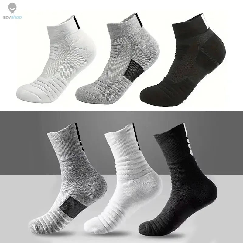 1/3 Pairs Anti-slip Football Socks Men Cotton Sock Short Long Tube Soccer Basketball Sport Socks Breathable Deodorous Sock 39-45 Spy-shop.com