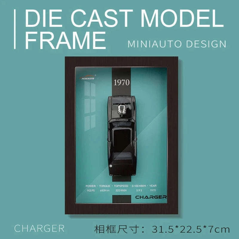 1:32 Diecast Metal Sports Car Frame Wall Decor Model-B1
