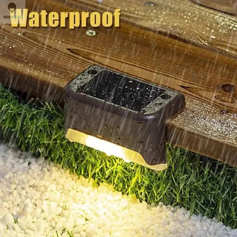 1/4/8/12/pcs Solar LED Lights Outdoor Garden Light Deck Lamp Solar Stairs Light Waterproof Solar Step Lamp Patio Garden Decor Spy-shop.com