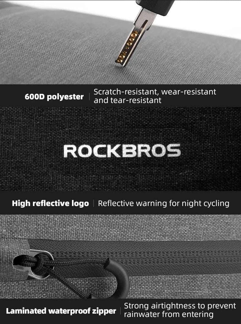 1.5L Waterproof Bike Frame Bag with 43cm Length-AS-052