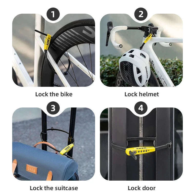 1.5m Cable Lock for Bikes, E-Bikes and Helmets-DL1006