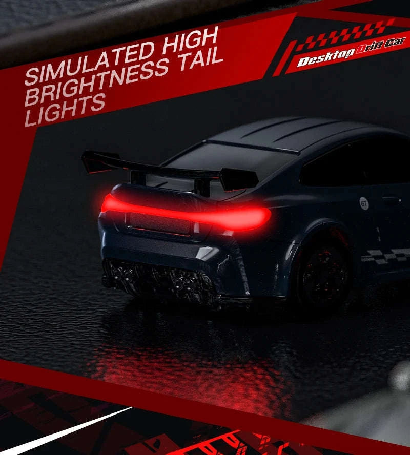 1/64 High Speed Drift RC Car 4WD-KF20 Black OB