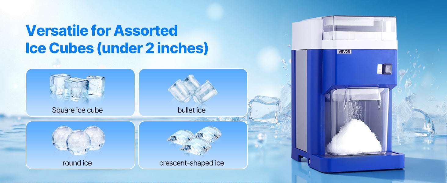 1.8L Electric Ice Shaver Machine with Stainless Steel Blades-White 1.8L / United States