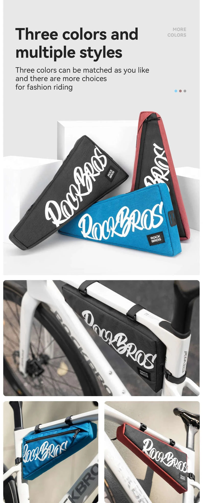1.9L Waterproof Bicycle Triangle Frame Bag-30180028002