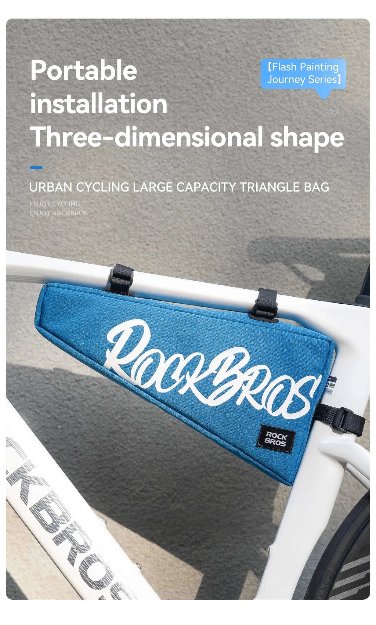 1.9L Waterproof Bicycle Triangle Frame Bag-30180028002