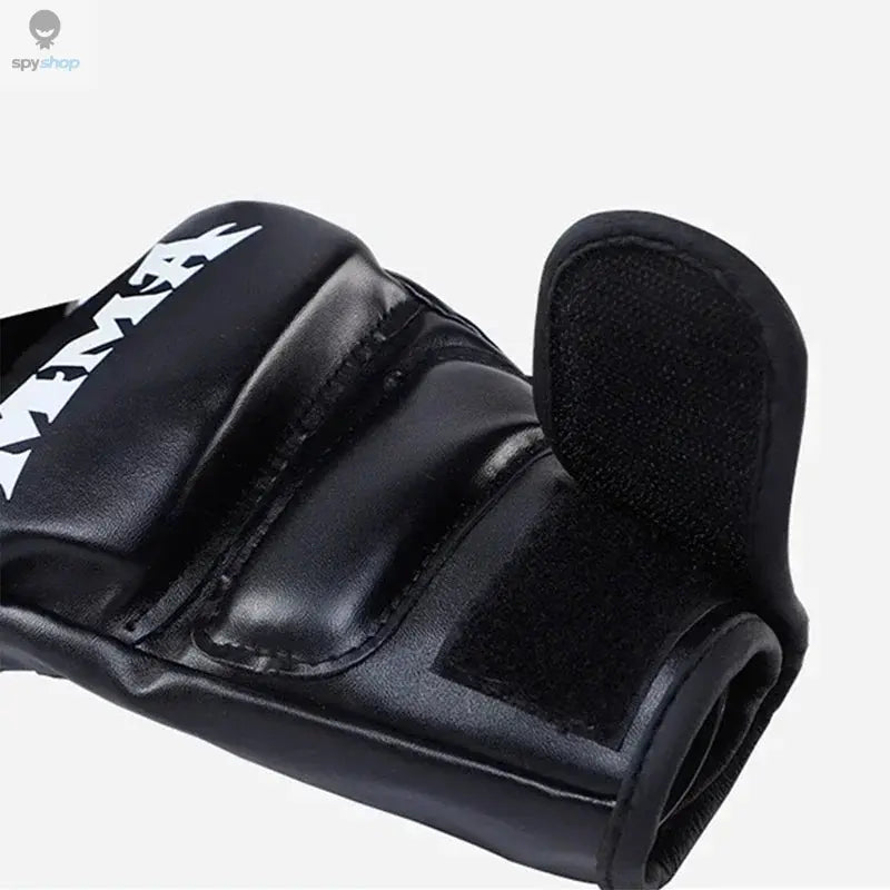 1 Pair Of Pu Boxing Gloves Mma Gloves Half Finger Sandbag Taekwondo Muay Thai Gloves Professional Boxing Training Equipment