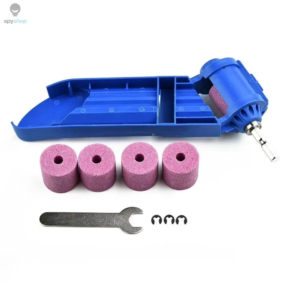 1 Set Portable Drill Bit Sharpener Sharpening Tool Drill Sharpener Wrench Corundum Grinding Wheel Millstone Accessories Tool set