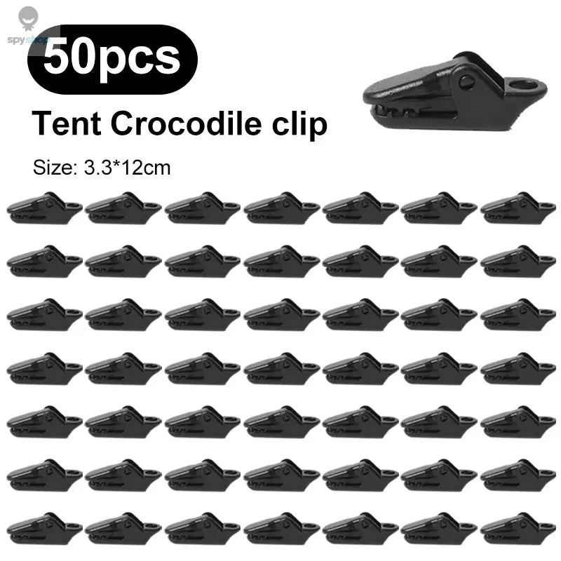10/20/50pcs Sturdy Tent Clips for Outdoor Tarpaulin Clips Anti-wind Fixed Camping Tent Hook Crocodile Clamp Clip for Camping