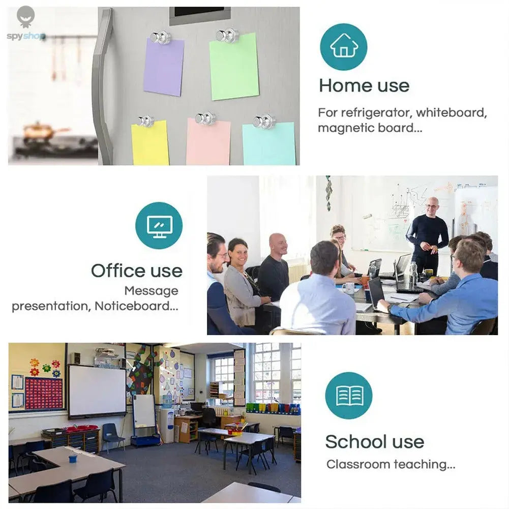 10/20x Magnetic Pins Neodymium Magnets Pin Board Magnet For Board Cone Magnets Super Strong Fridge Magnets For Home Storage Tool Spy-shop.com