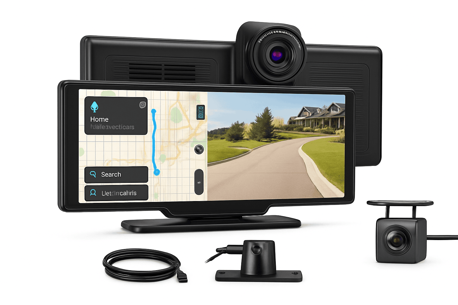 10.26" 4K Dash Cam Car Stereo with Wireless CarPlay-1026SCP Carplay / United States