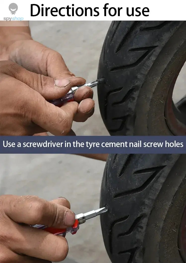 10/30Pcs Car Tyre Repair Rubber Nail Set Universal Car Motorcycle Tyre Repair Nails Truck Scooter Bike Tire Puncture Repair Tool Spy-shop.com