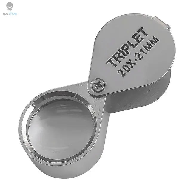 10-30X Pocket Loupe Magnifier Jewelry Magnifying Glass Foldable Diamond Lupa Triplet Jewelers Eye Glass Tool Reading Magnifier Spy-shop.com