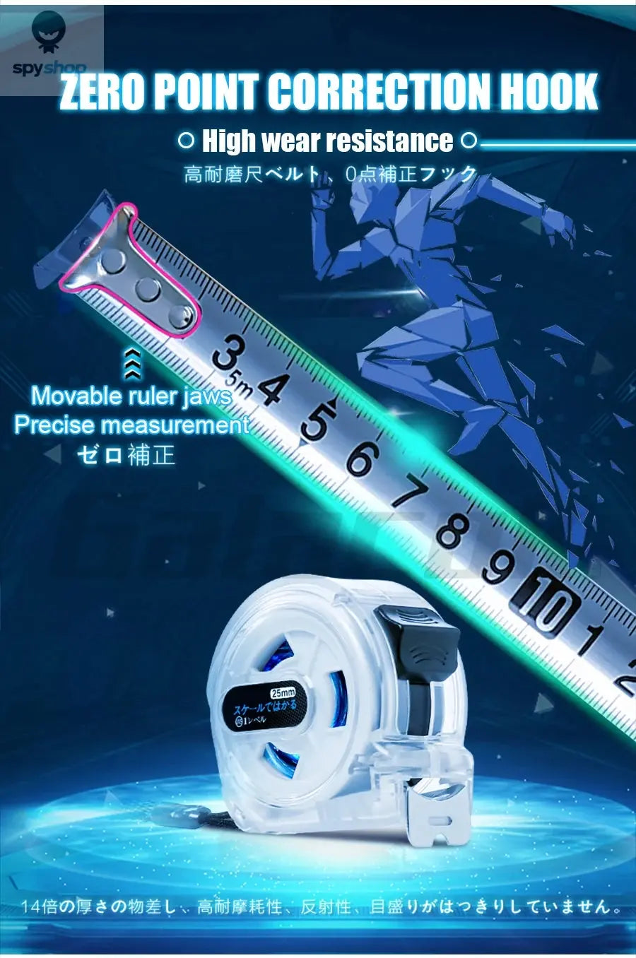 10/7.5/3/5M Meters Tape Measure Toughbuilt Measuring Tape Construction Tape Measure Site Measuring Construction tools Instrument