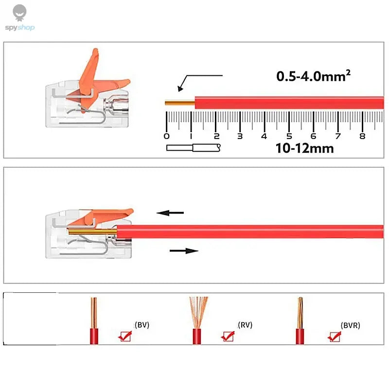 10-75 Pcs Orange Universal Type Quick Plug-in Terminals,Electrical Equipment Connectors,Wire Connector Terminals,250V/32A Spy-shop.com