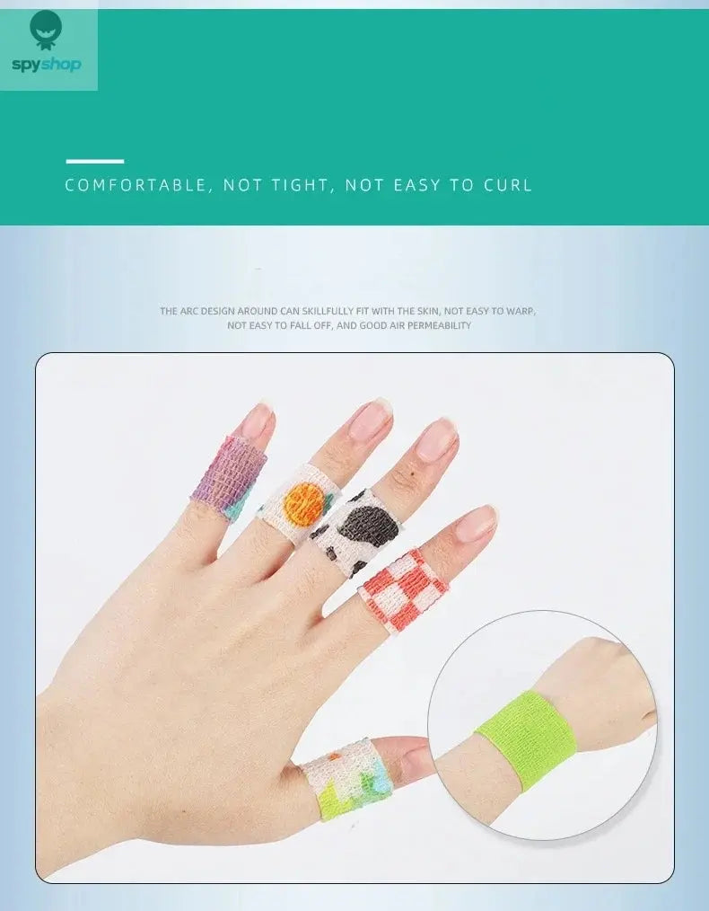 10 Rolls Athletic Wrap Tape Self Adhesive Elastic Bandage Elastoplast Sports Protector Knee Finger Shoulder Tattoo Accessories