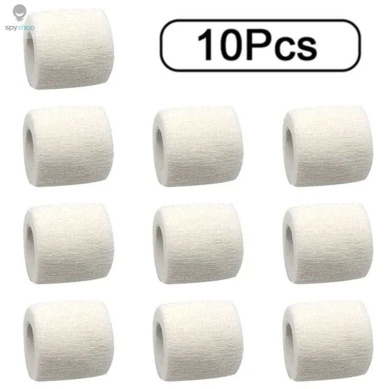 10 Rolls Athletic Wrap Tape Self Adhesive Elastic Bandage Elastoplast Sports Protector Knee Finger Shoulder Tattoo Accessories