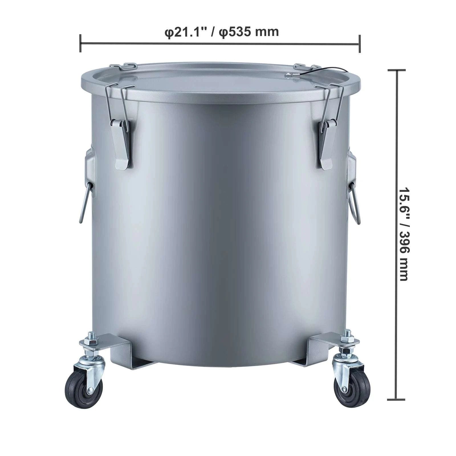 10 Gallon Fryer Grease Bucket with Wheels Oil Disposal Caddy-10 Gallon / United States