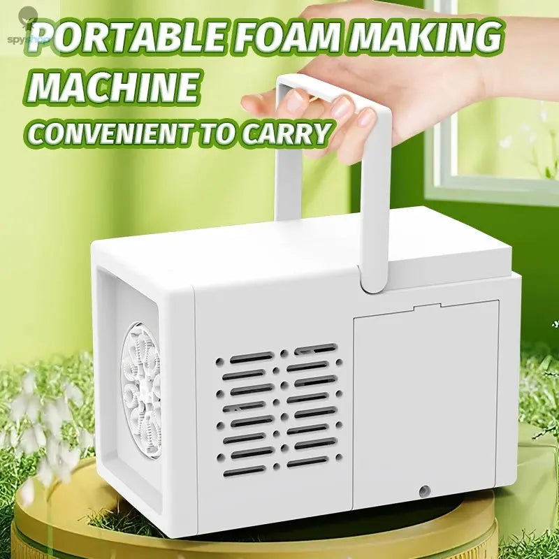 10 hole fully automatic bubble blowing handheld electric bubble machine toy outdoor birthday without battery and bubble water Spy-shop.com